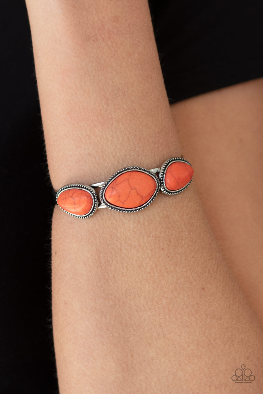 Paparazzi Accessories Stone Solace - Orange Bracelets - Lady T Accessories