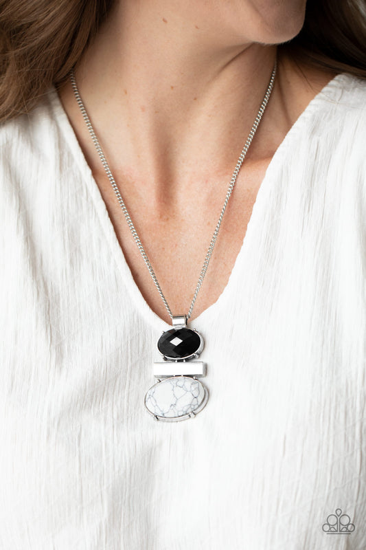 Paparazzi Accessories Finding Balance - Black Necklaces - Lady T Accessories