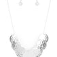 Paparazzi Accessories Radial Waves - Silver Necklaces - Lady T Accessories