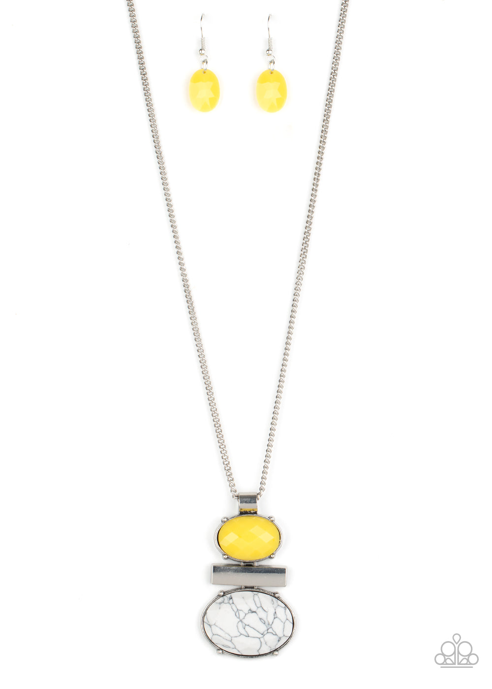 Paparazzi Accessories Finding Balance - Yellow Necklaces - Lady T Accessories