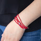 Paparazzi Accessories Pretty Patriotic - Red Bracelets - Lady T Accessories