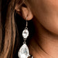 Paparazzi Accessories The Sarah - Zi Collection Necklaces tiers of oversized white teardrop gems demand attention as they drip from two blinding rows of elegantly linked white oval rhinestones. Infused with sections of chunky silver chain links, the sparkling rows brilliantly layer below the collar, becoming the center of every conversation. Features an adjustable clasp closure.
