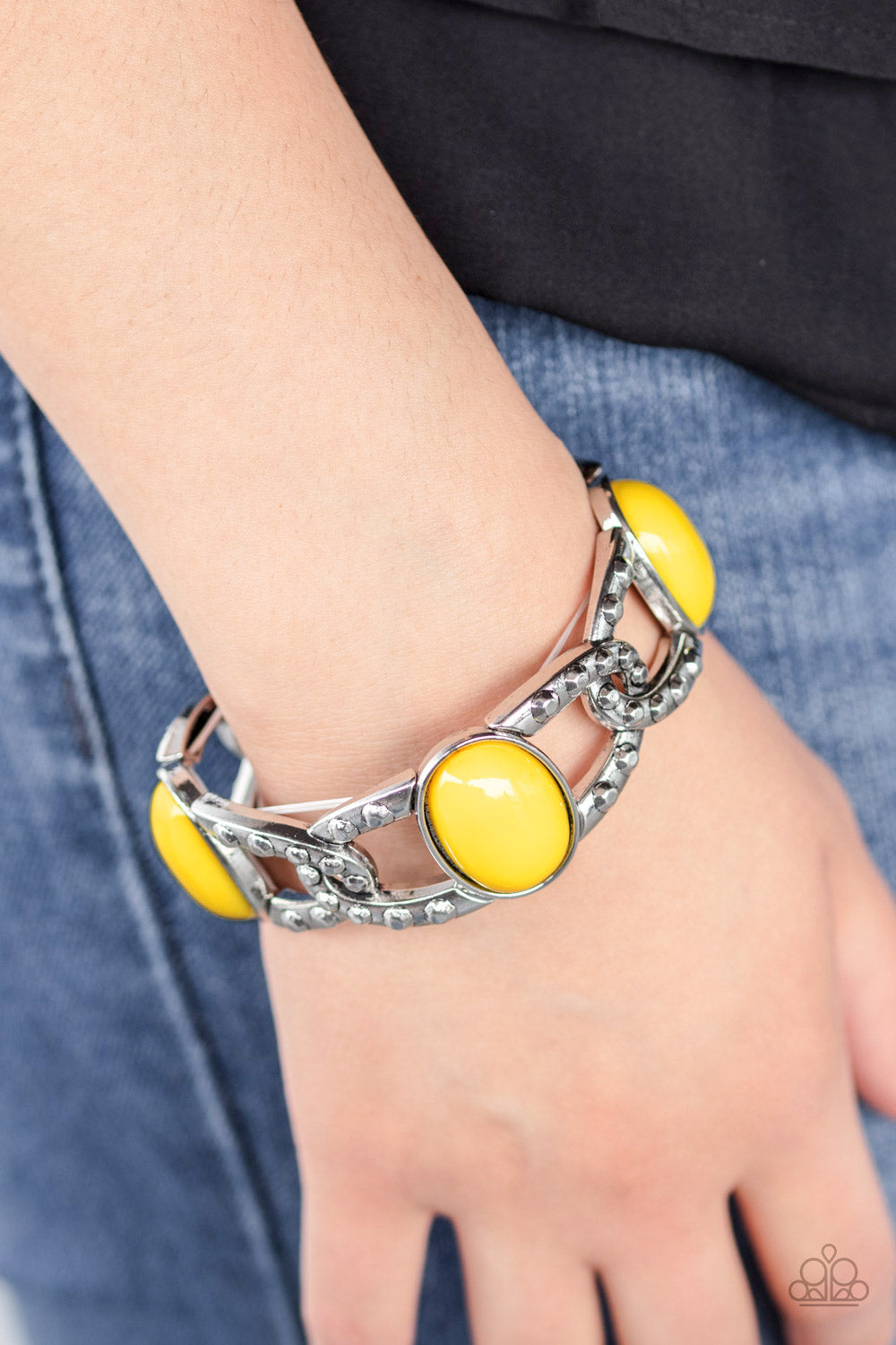 Paparazzi Accessories Dreamy Gleam - Yellow Bracelets - Lady T Accessories