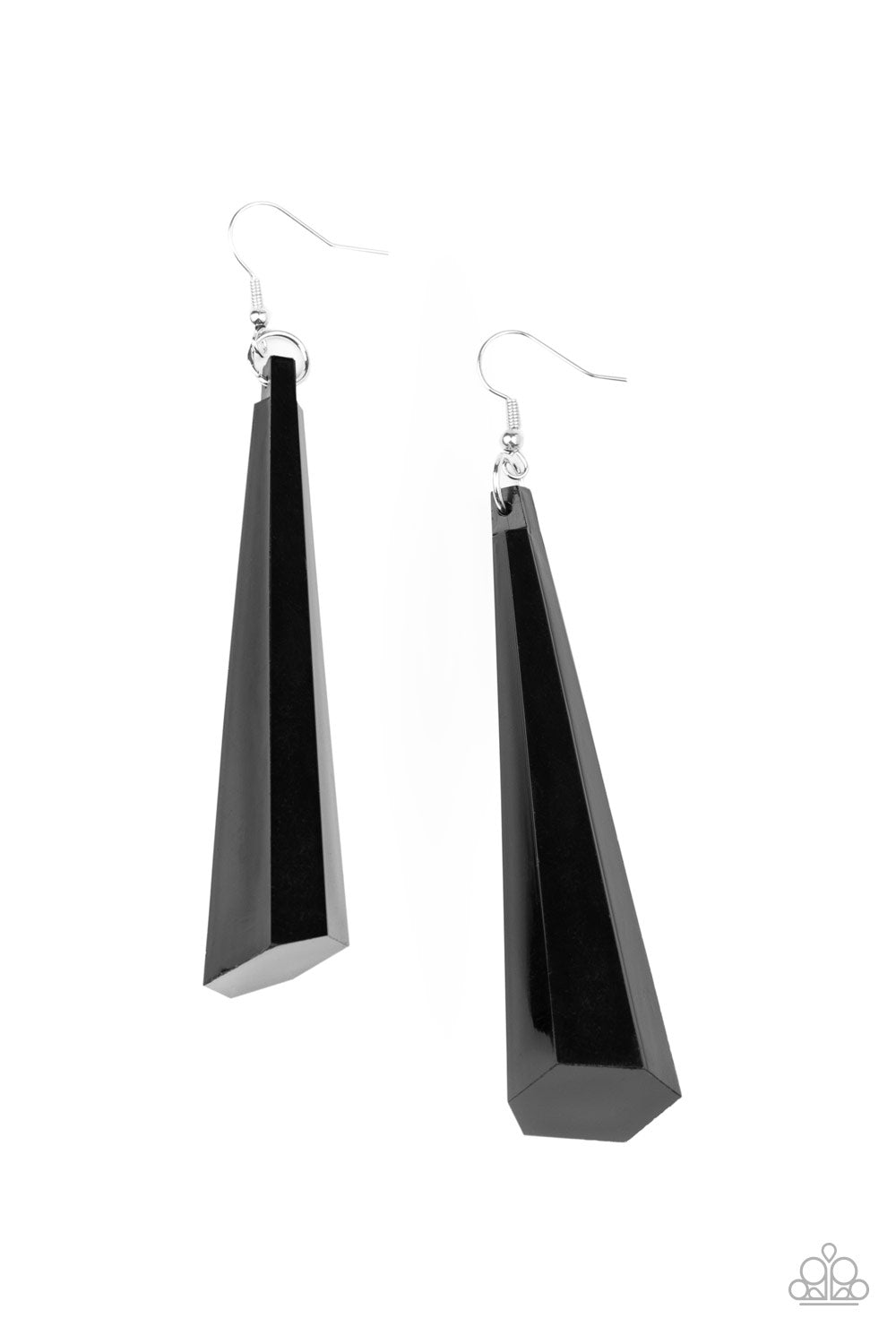 Paparazzi Accessories Break the Ice - Black Earrings - Lady T Accessories