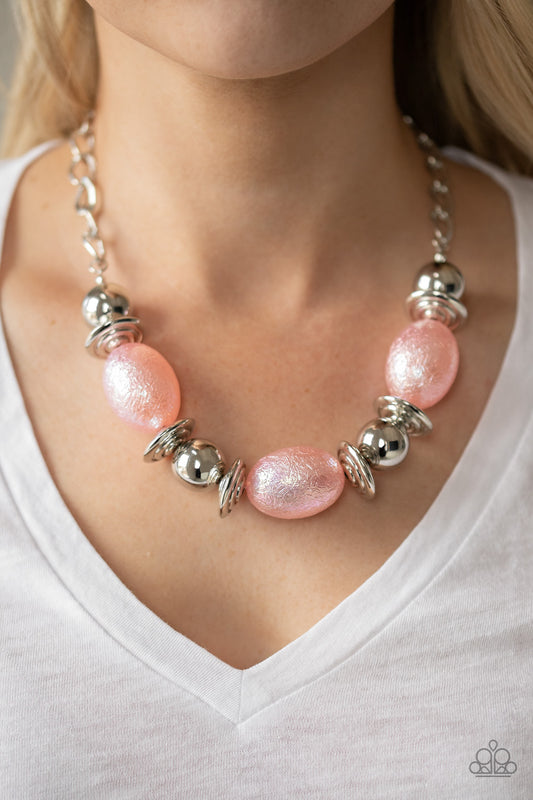 Paparazzi Accessories Welcome to the Big Leagues - Pink Necklaces - Lady T Accessories
