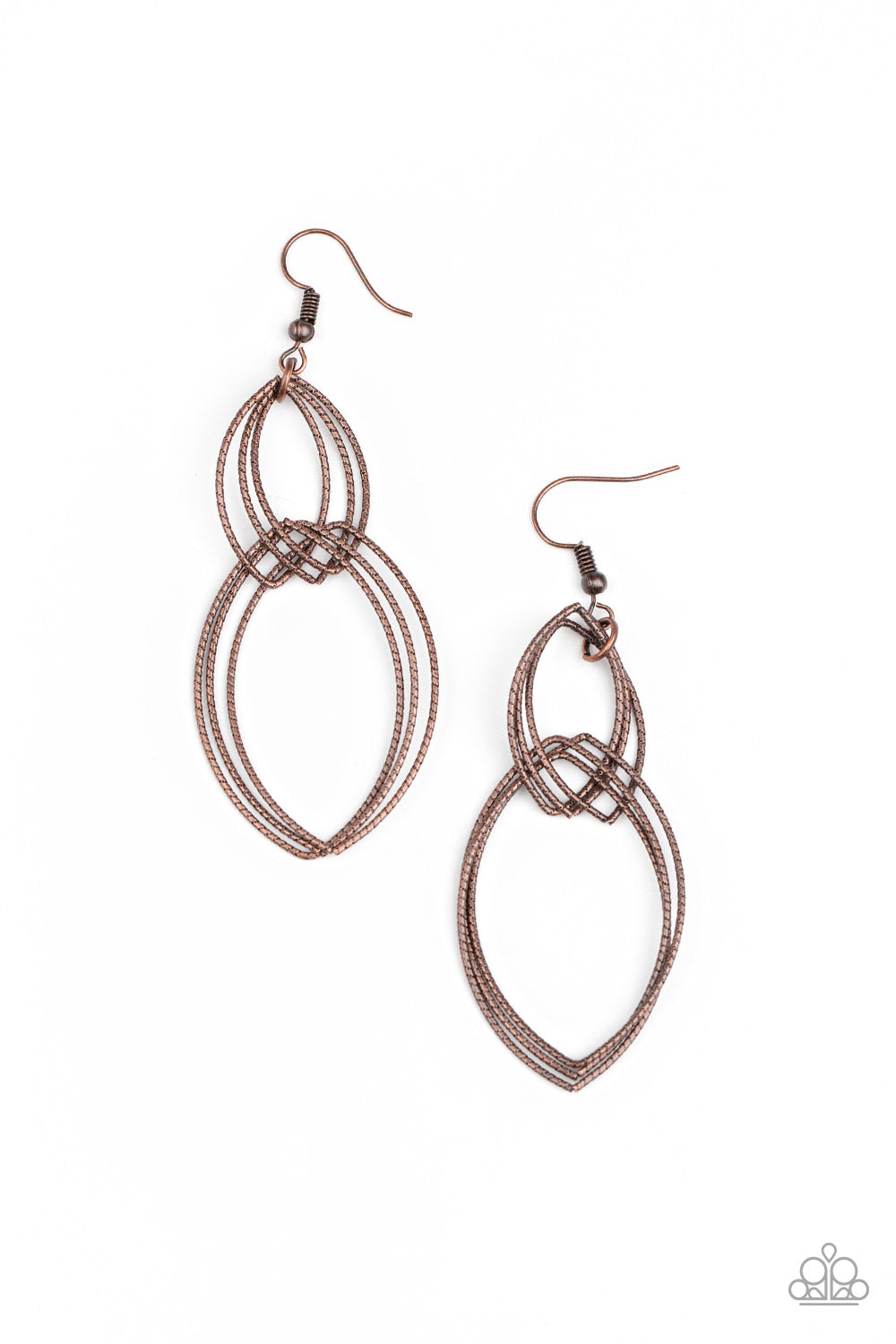 Paparazzi Accessories Endless Echo - Copper Earrings - Lady T Accessories