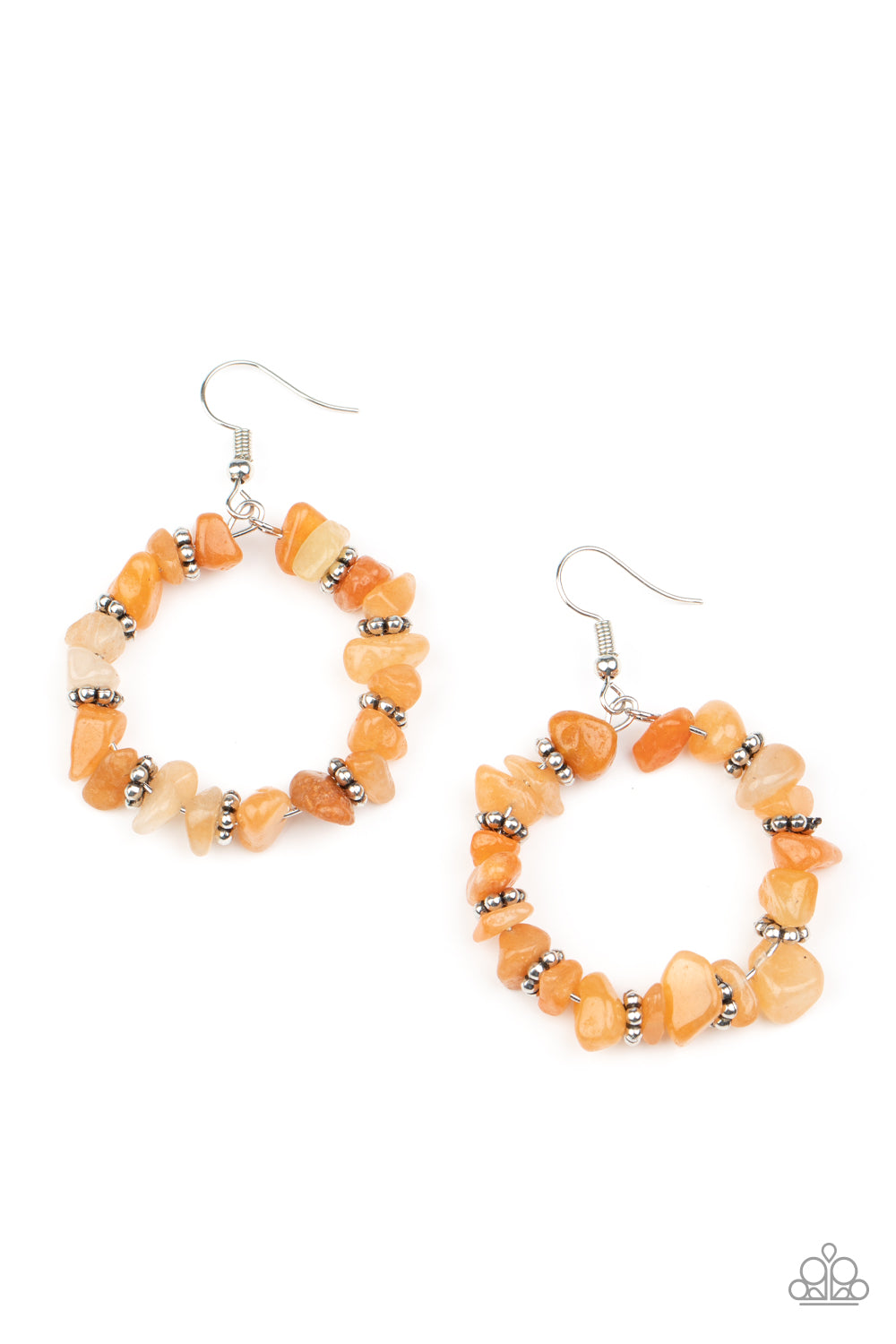 Paparazzi Accessories Going for Grounded - Orange Earrings - Lady T Accessories