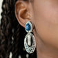 Paparazzi Accessories Exotic Escape - Blue Clip-On Earrings - Lady T Accessories