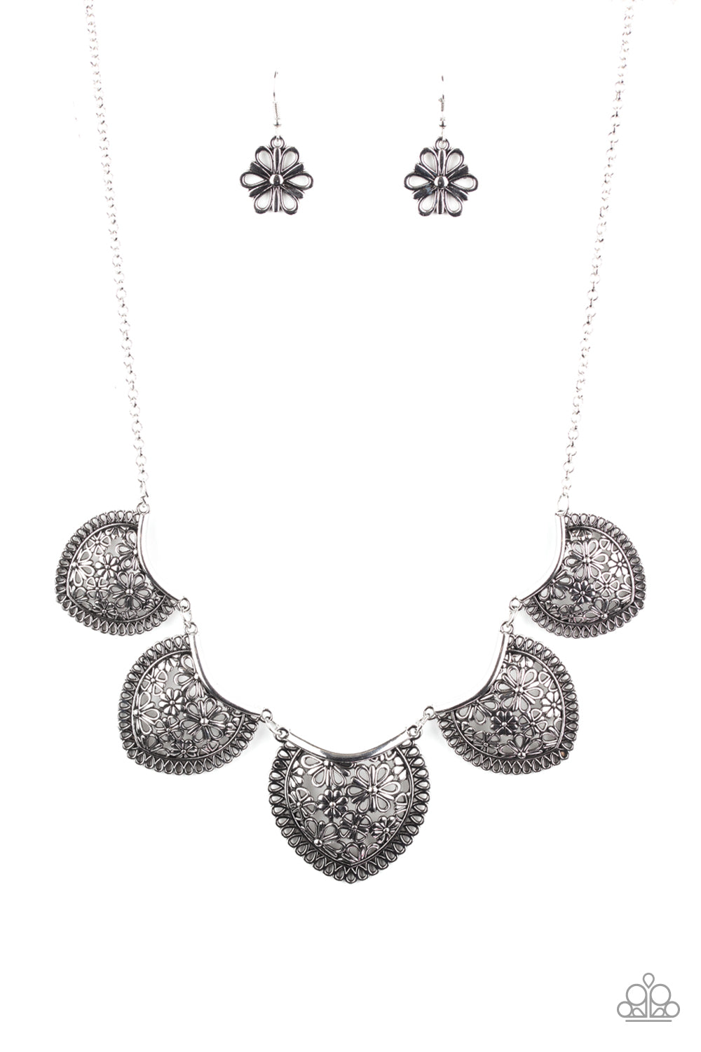 Paparazzi Accessories Garden Pixie - Silver Necklaces - Lady T Accessories