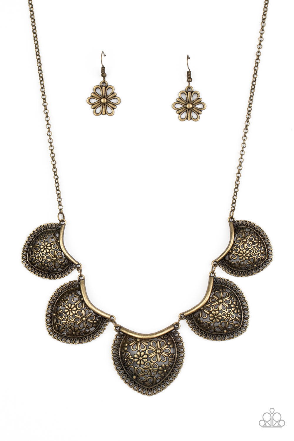 Paparazzi Accessories Garden Pixie - Brass Necklaces  - Lady T Accessories