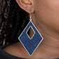 Paparazzi Accessories Woven Wanderer - Blue Earrings - Lady T Accessories
