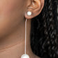 Paparazzi Accessories Extended Elegance - White Earrings - Lady T Accessories