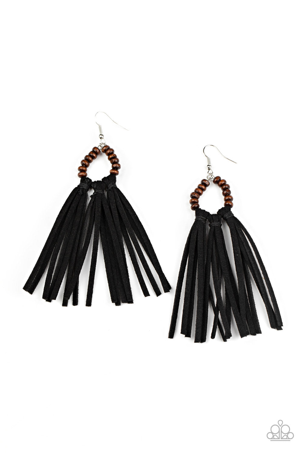 Paparazzi Accessories Easy to PerSUEDE - Black Earrings - Lady T Accessories
