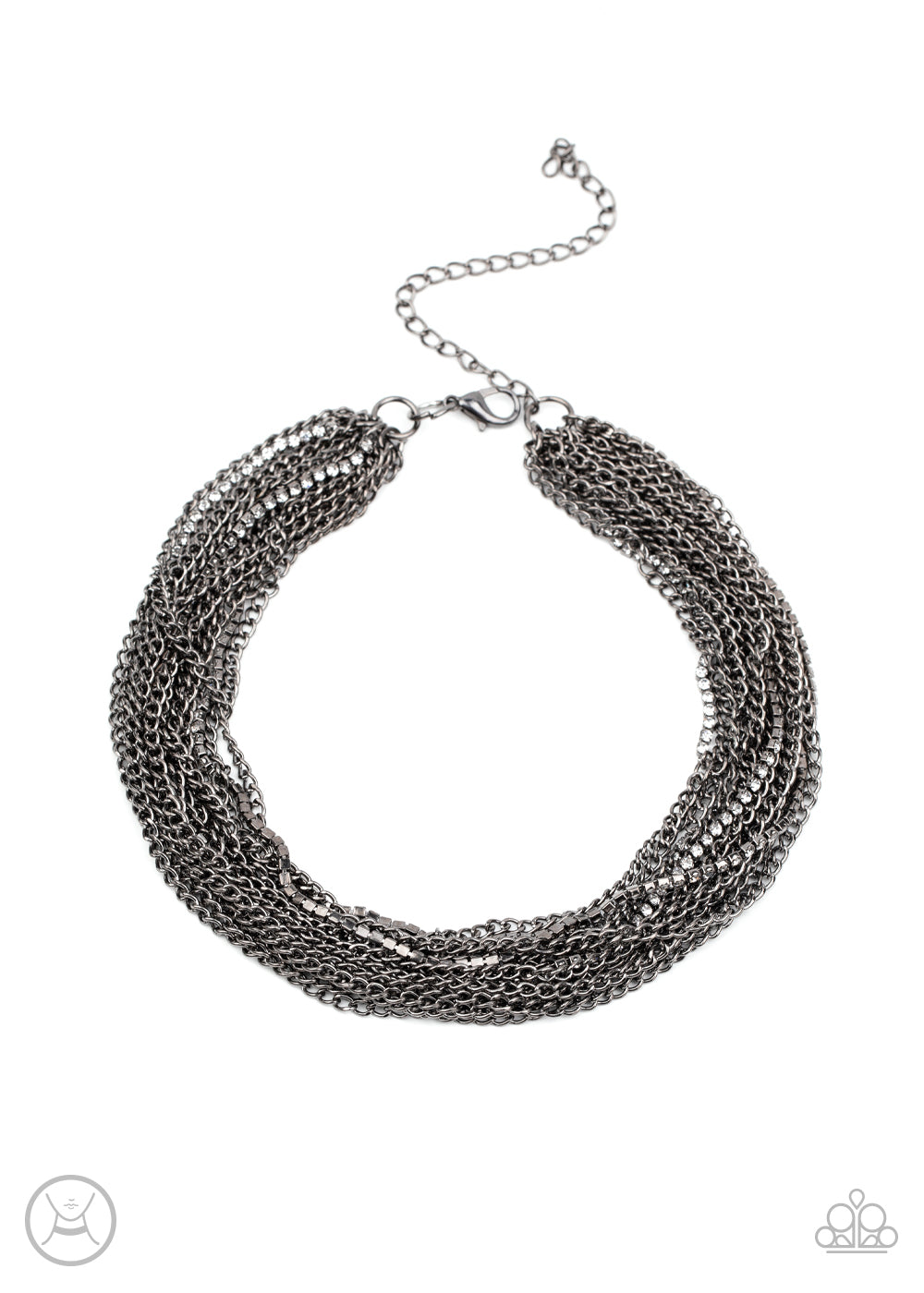Paparazzi Accessories Catch You LAYER! - Black Necklaces - Lady T Accessories