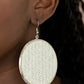 Paparazzi Accessories Wonderfully Woven - White Earrings - Lady T Accessories