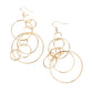 Paparazzi Accessories Running Circles Around You - Gold Earrings - Lady T Accessories