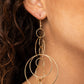 Paparazzi Accessories Running Circles Around You - Gold Earrings - Lady T Accessories