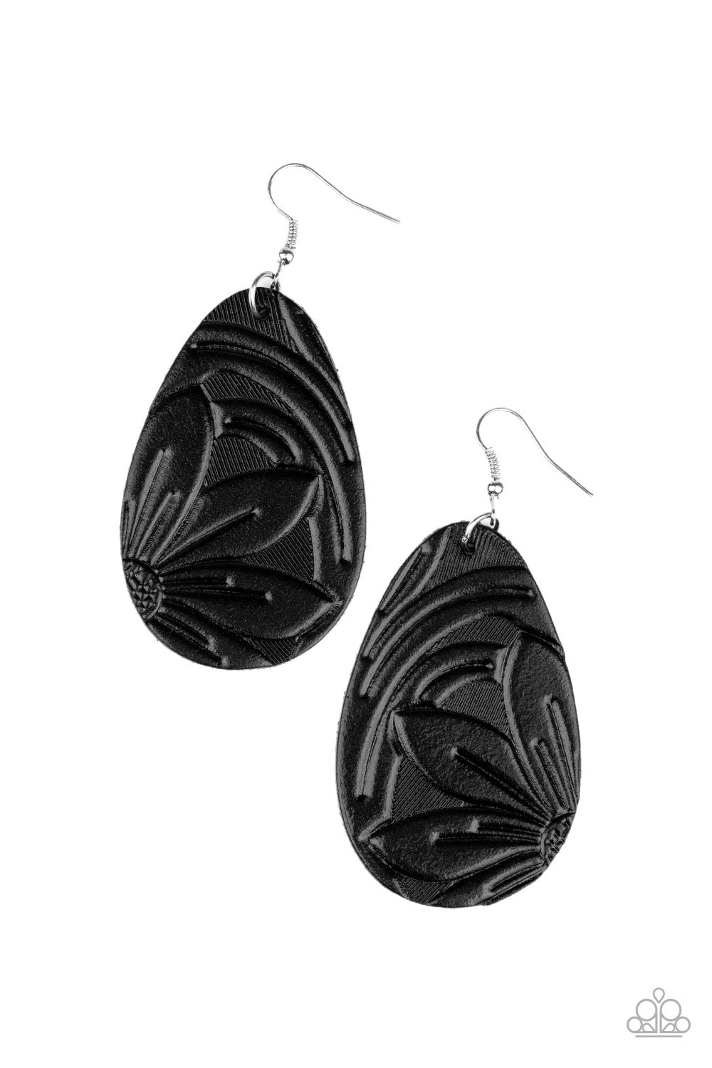 Paparazzi Accessories Garden Therapy - Black Earrings - Lady T Accessories