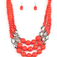 Paparazzi Accessories Flamingo Flamboyance - Red Necklaces - Lady T Accessories