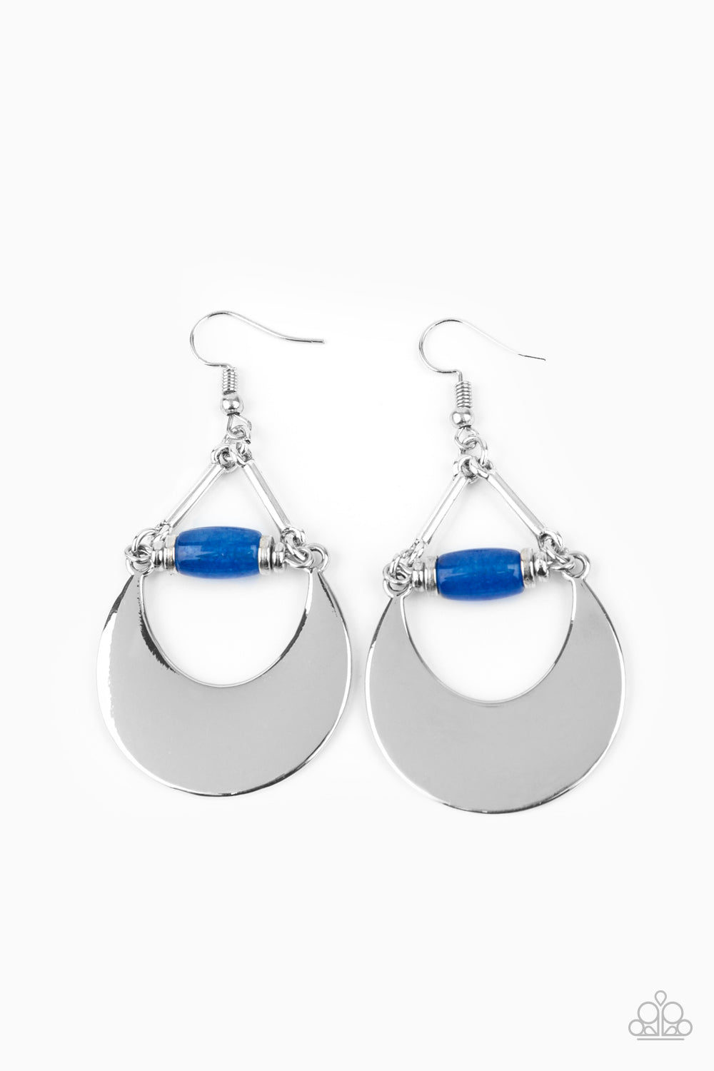 Paparazzi Accessories Mystical Moonbeams - Blue Earrings - Lady T Accessories