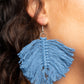 Paparazzi Accessories Macrame Mamba - Blue Earrings - Lady T Accessories
