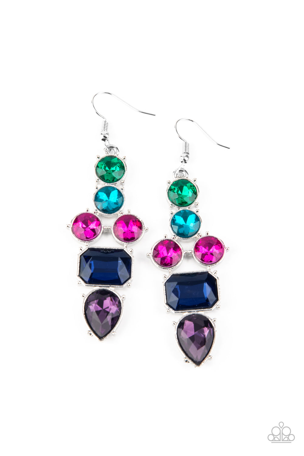 Paparazzi Accessories Look at Me GLOW! - Blue Earrings - Lady T Accessories