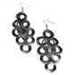 Paparazzi Accessories Scattered Shimmer - Black Earrings - Lady T Accessories