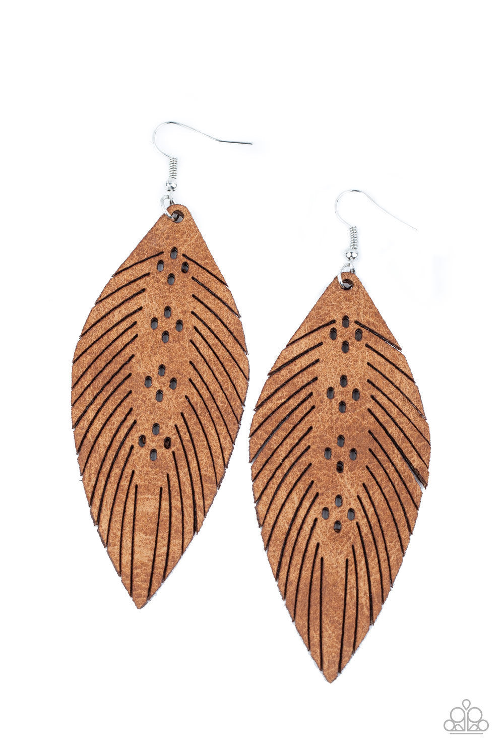 Paparazzi Accessories Wherever the Wind Takes Me - Brown Earrings - Lady T Accessories