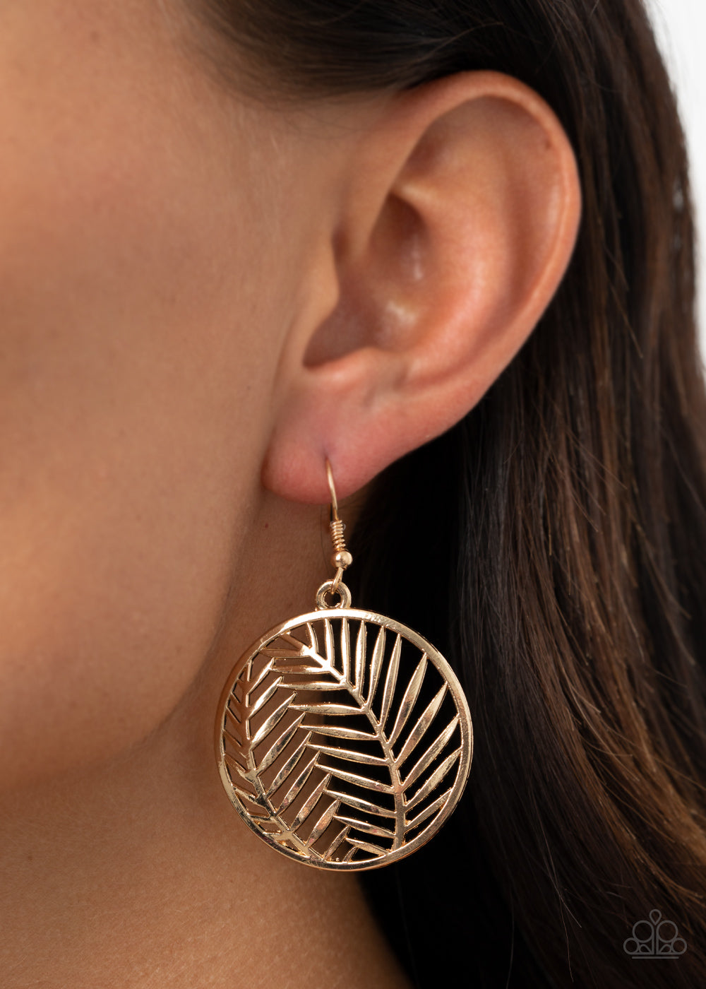 Paparazzi Accessories Palm Perfection - Gold Earrings - Lady T Accessories