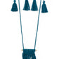 Paparazzi Accessories Between You and MACRAME - Blue Necklaces - Lady T Accessories