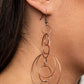 Paparazzi Accessories Running Circles Around You - Copper Earrings - Lady T Accessories