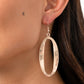Paparazzi Accessories OVAL My Head - Rose Gold Earrings - Lady T Accessories