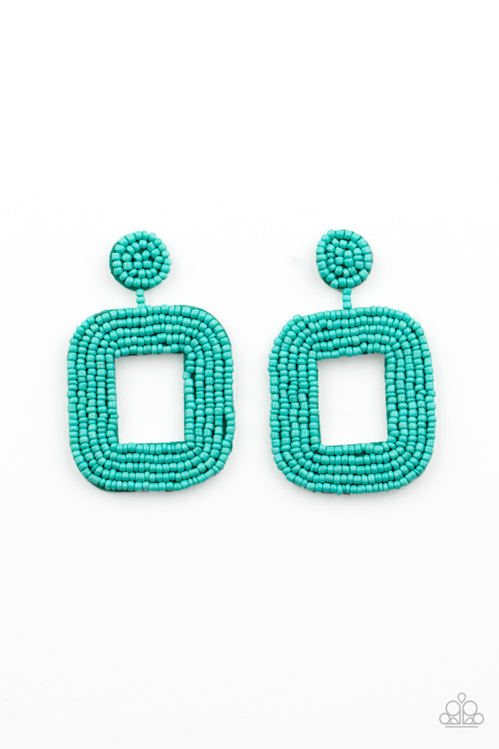 Paparazzi Accessories Beaded Bella - Blue Earrings - Lady T Accessories