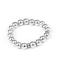 Paparazzi Accessories Resilience - Silver Urban Stretchy Band Bracelets - Lady T Accessories