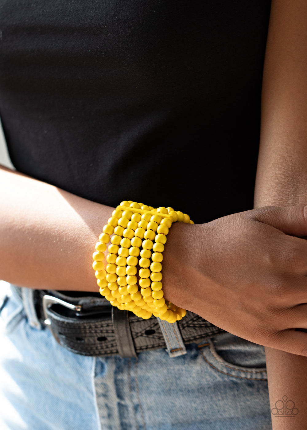Paparazzi Accessories Diving in Maldives - Yellow Bracelets - Lady T Accessories
