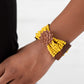 Paparazzi Accessories Tropical Sanctuary - Yellow Wood Bracelets - Lady T Accessories