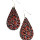Paparazzi Accessories Beach Garden - Brown Earrings - Lady T Accessories