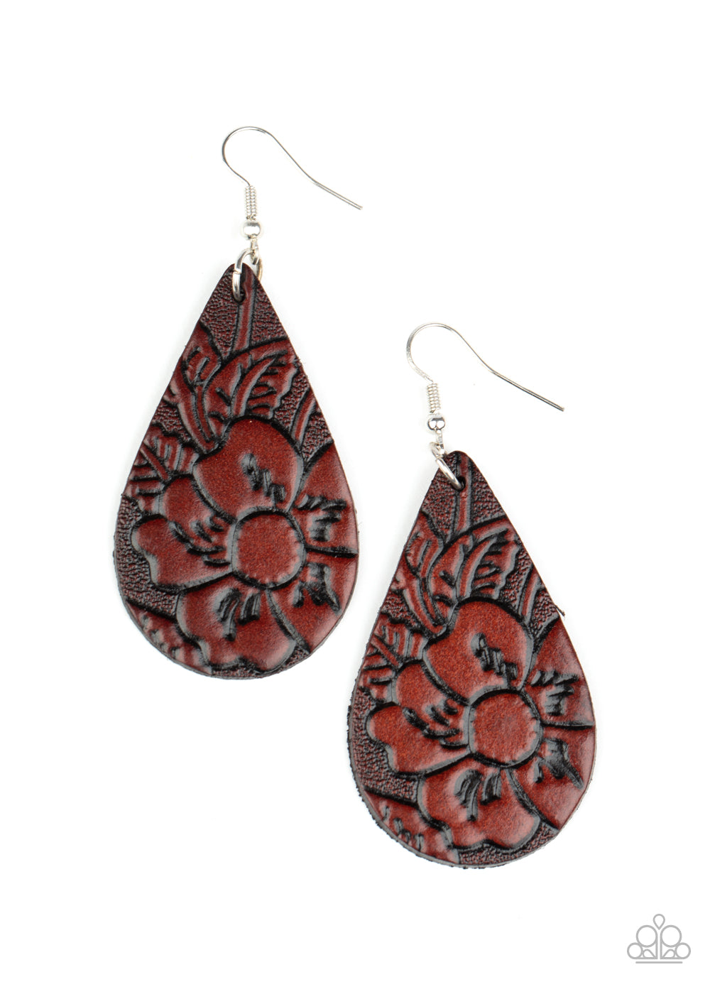 Paparazzi Accessories Beach Garden - Brown Earrings - Lady T Accessories
