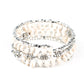 Paparazzi Accessories Rockin Renegade - White Bracelets - Lady T Accessories