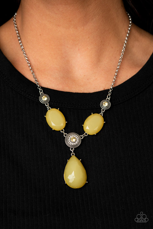 Paparazzi Accessories Heirloom Hideaway - Yellow Necklaces - Lady T Accessories