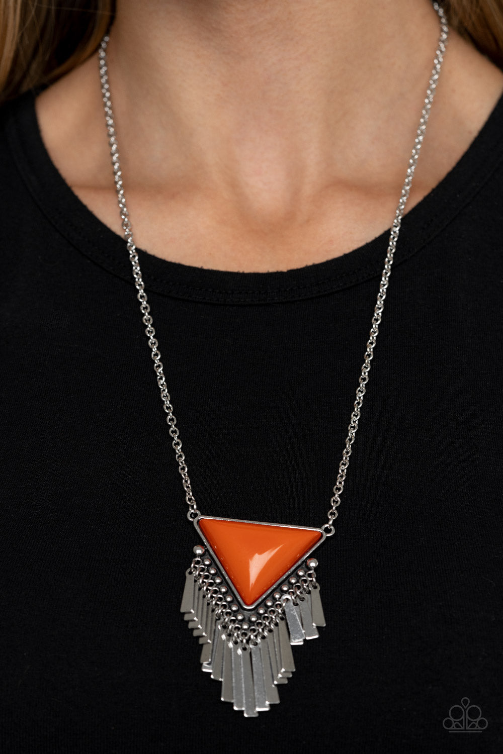 Paparazzi Accessories Badlands Bonanza - Orange Necklaces - Lady T Accessories