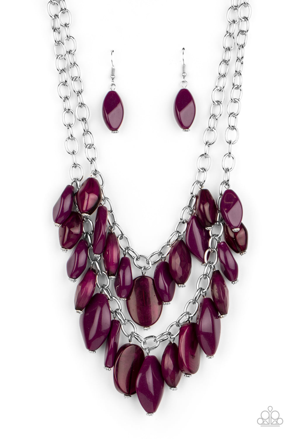 Paparazzi Accessories Palm Beach Beauty - Purple Necklaces - Lady T Accessories