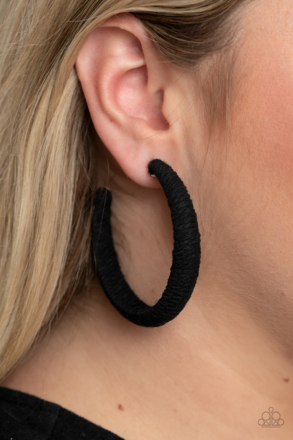 Paparazzi Accessories Twine and Dine - Black Earrings - Lady T Accessories