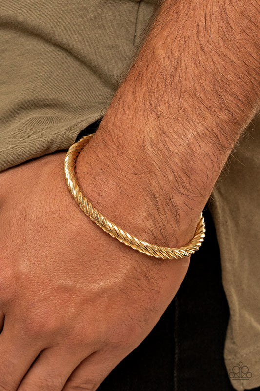 Paparazzi Accessories Mach Speed - Gold Urban Bracelets - Lady T Accessories