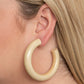 Paparazzi Accessories I WOOD Walk 500 Miles - White Earrings - Lady T Accessories
