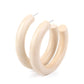 Paparazzi Accessories I WOOD Walk 500 Miles - White Earrings - Lady T Accessories