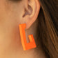 Paparazzi Accessories The Girl Next OUTDOOR - Orange Earrings - Lady T Accessories