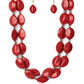 Paparazzi Accessories Two-story Stunner - Red Necklaces - Lady T Accessories