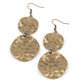 Paparazzi Accessories HARDWARE-Headed - Brass Earrings - Lady T Accessories