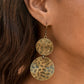 Paparazzi Accessories HARDWARE-Headed - Brass Earrings - Lady T Accessories